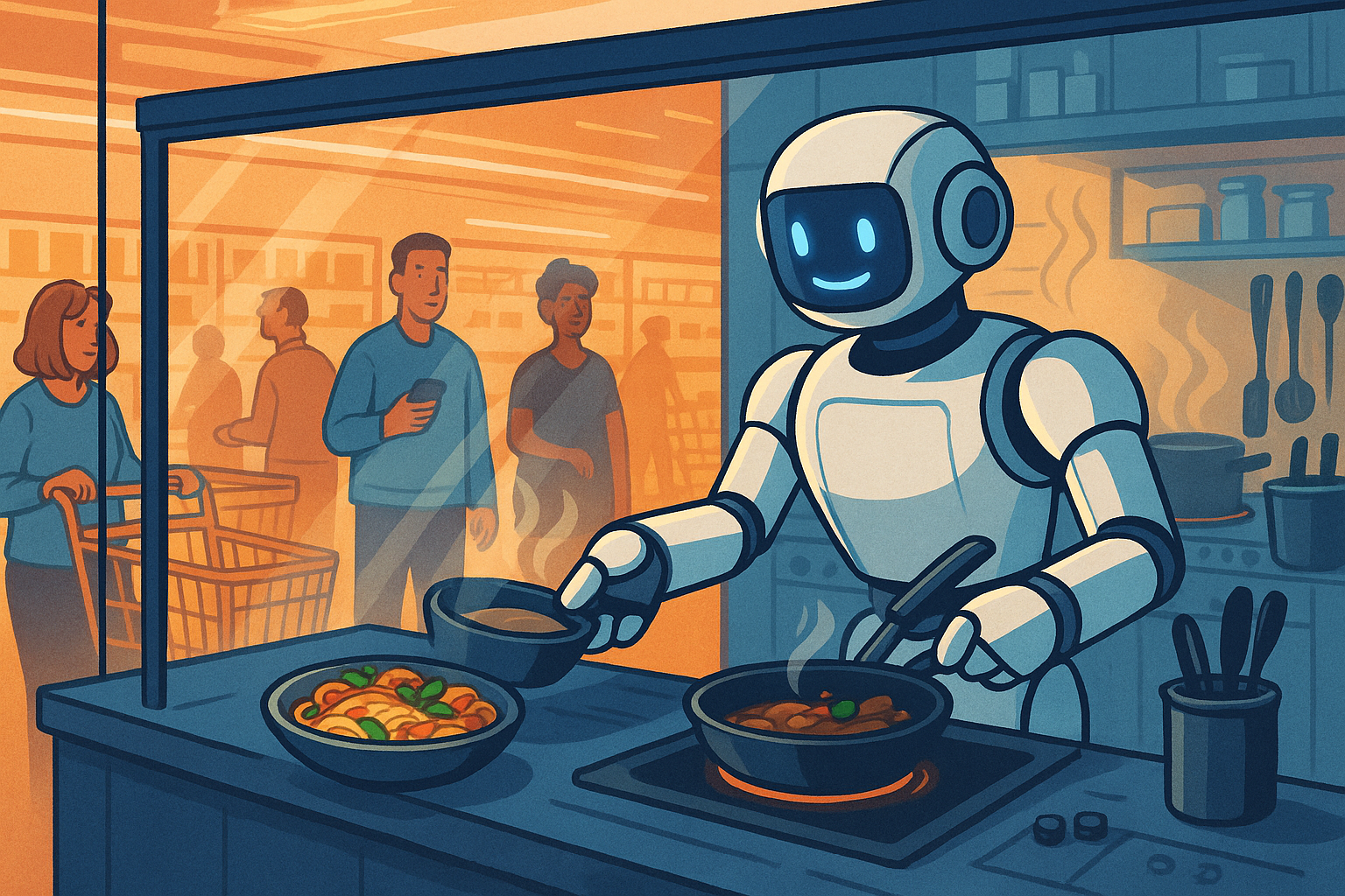 Робот на кухне = порция 6 евро