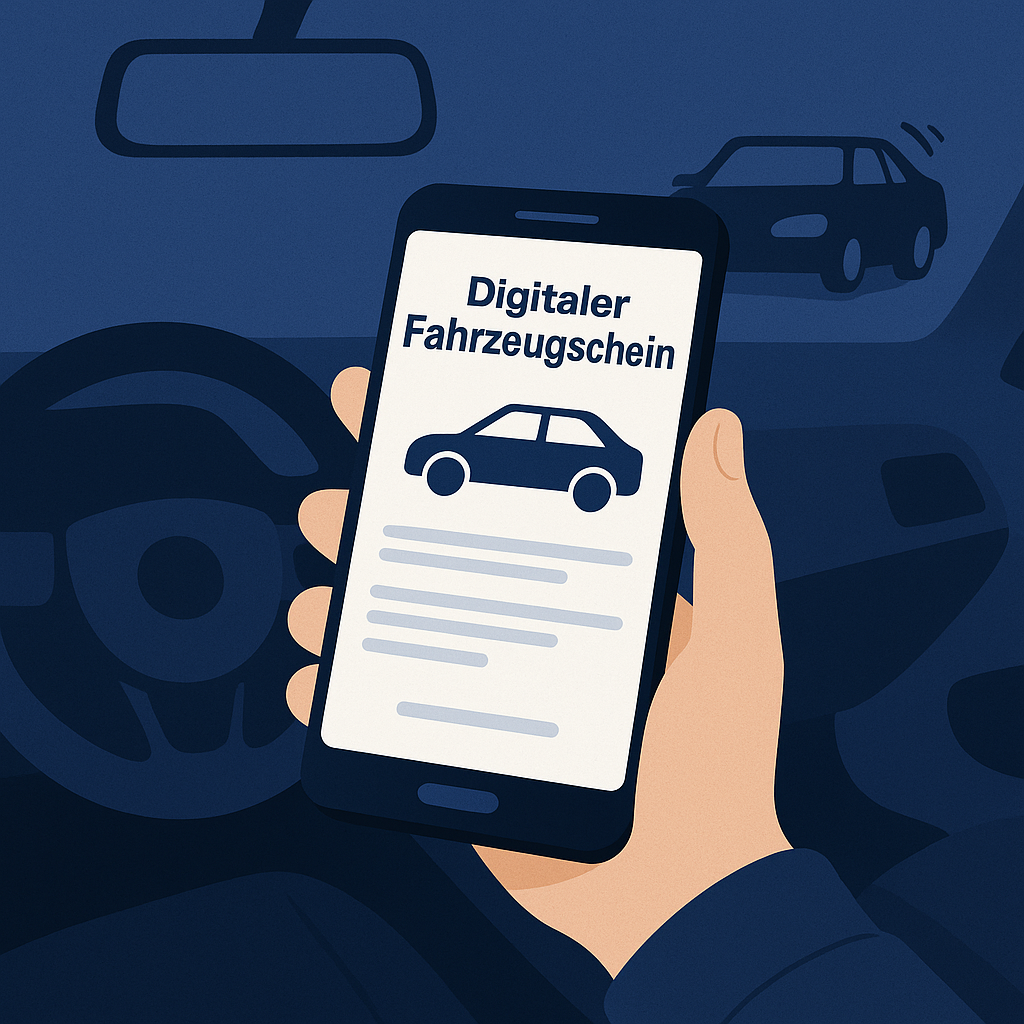 Цифровой «Fahrzeugschein» и "«Fahrzeugschein» в Германии