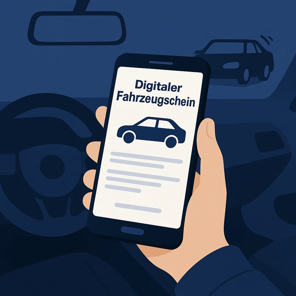 Цифровой «Fahrzeugschein» и "«Fahrzeugschein» в Германии